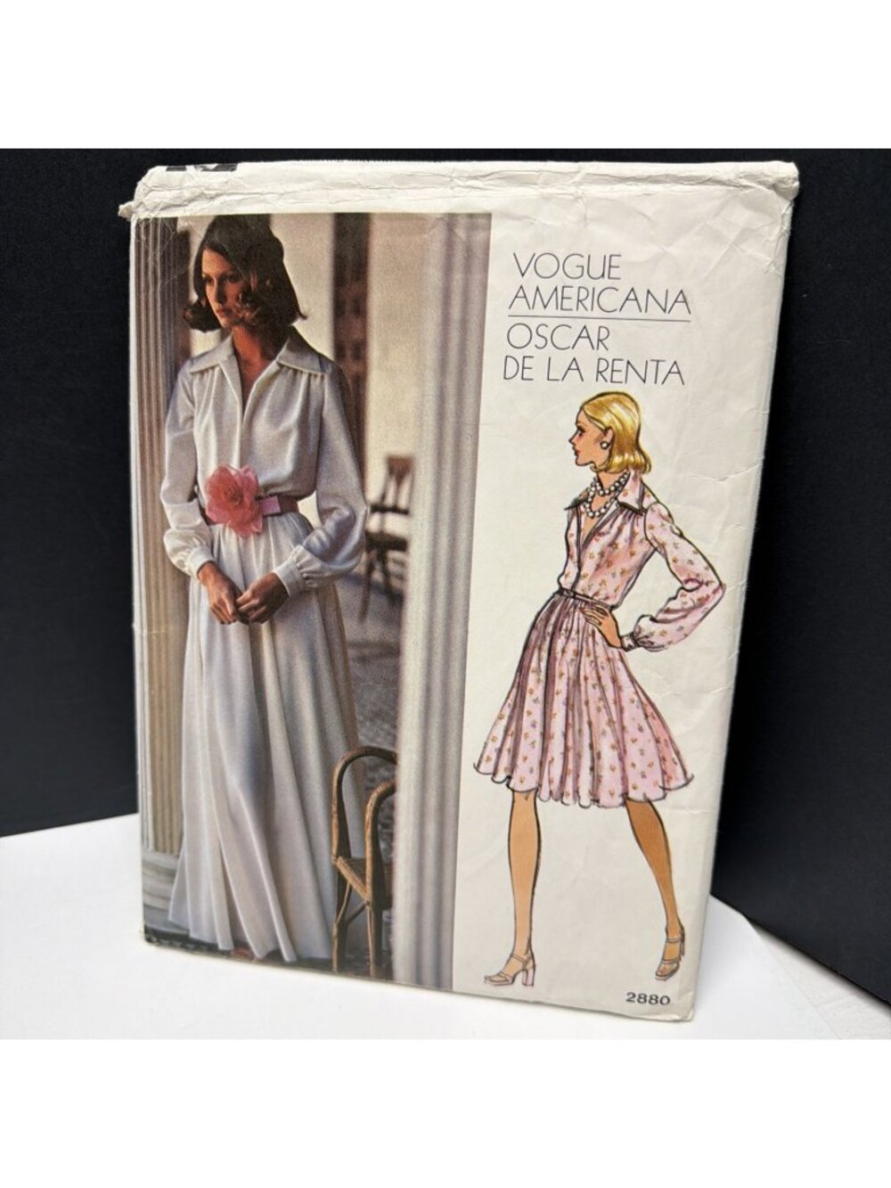 Vogue 2880 Vintage Americana Pattern Oscar de la‎ Renta Evening Dress Sz 10